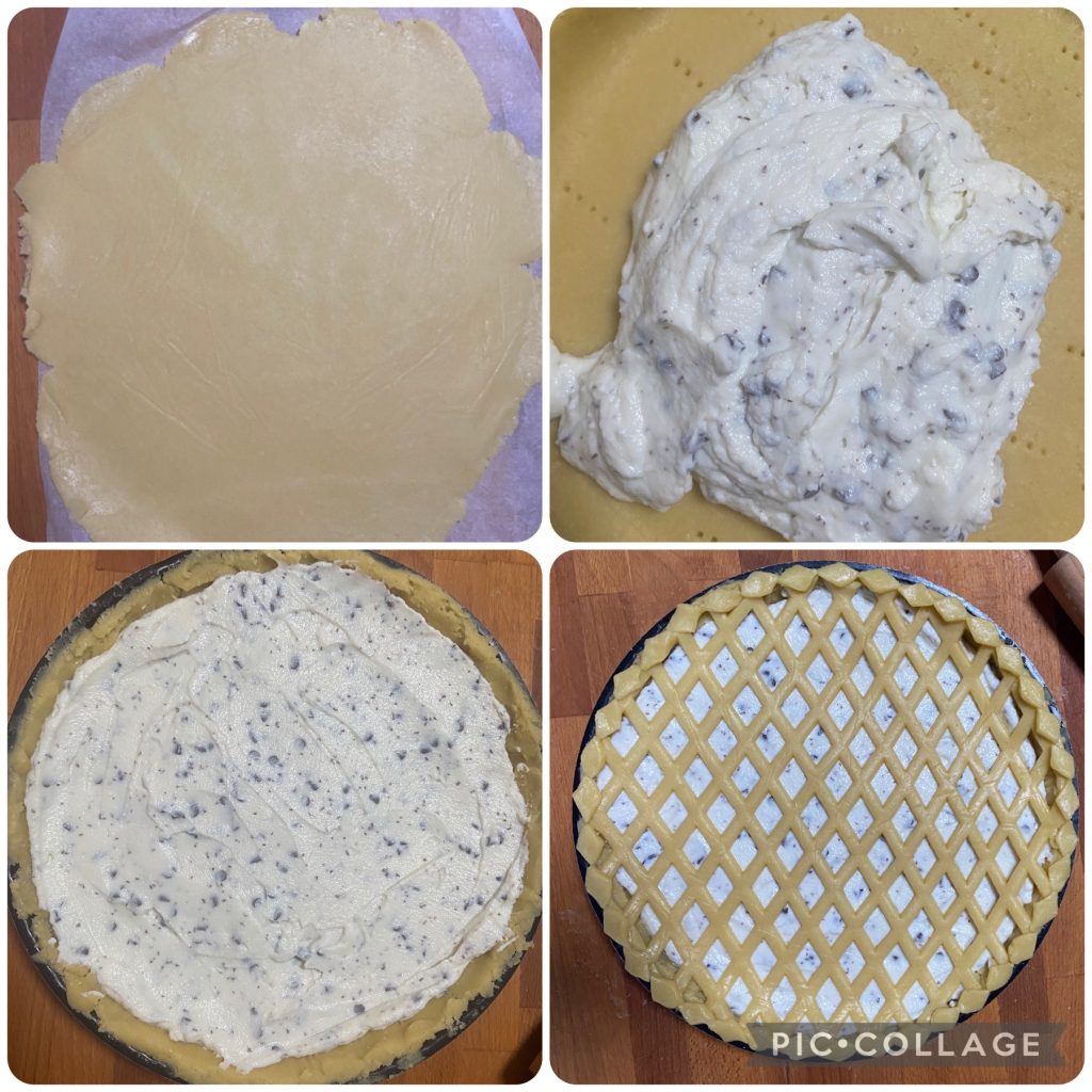 ricotta and chocolate tart