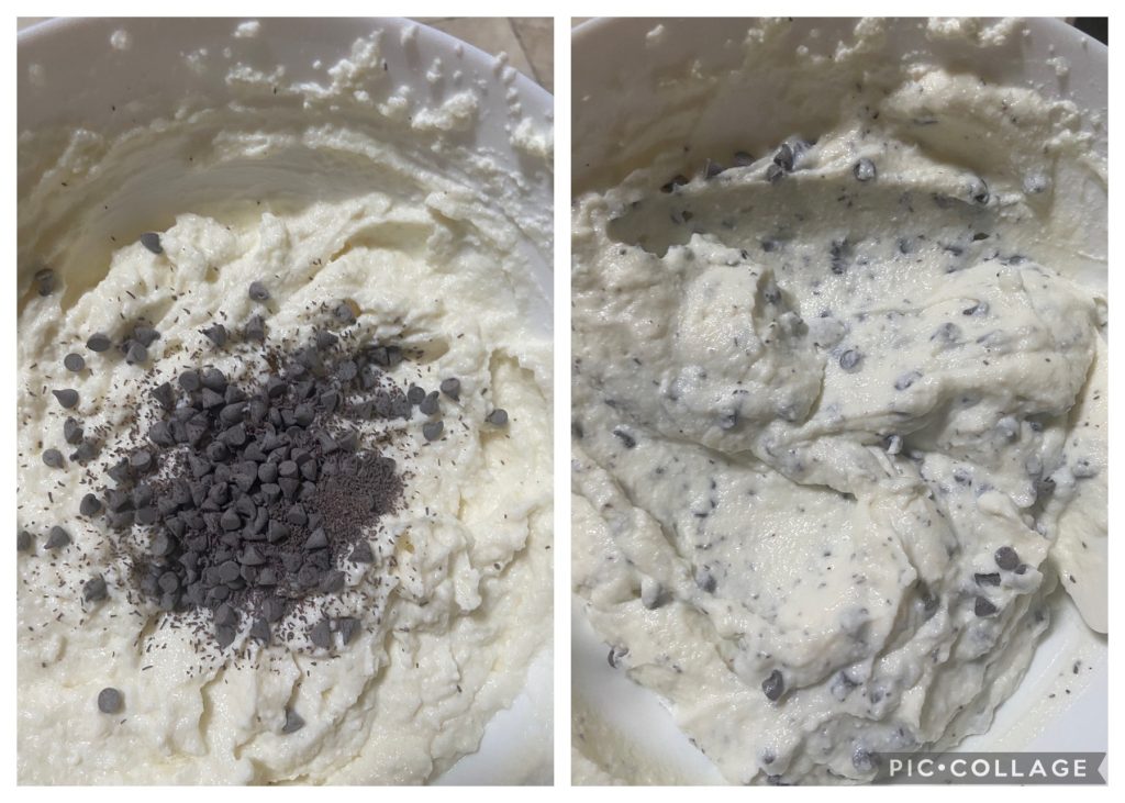 ricotta and chocolate tart filling
