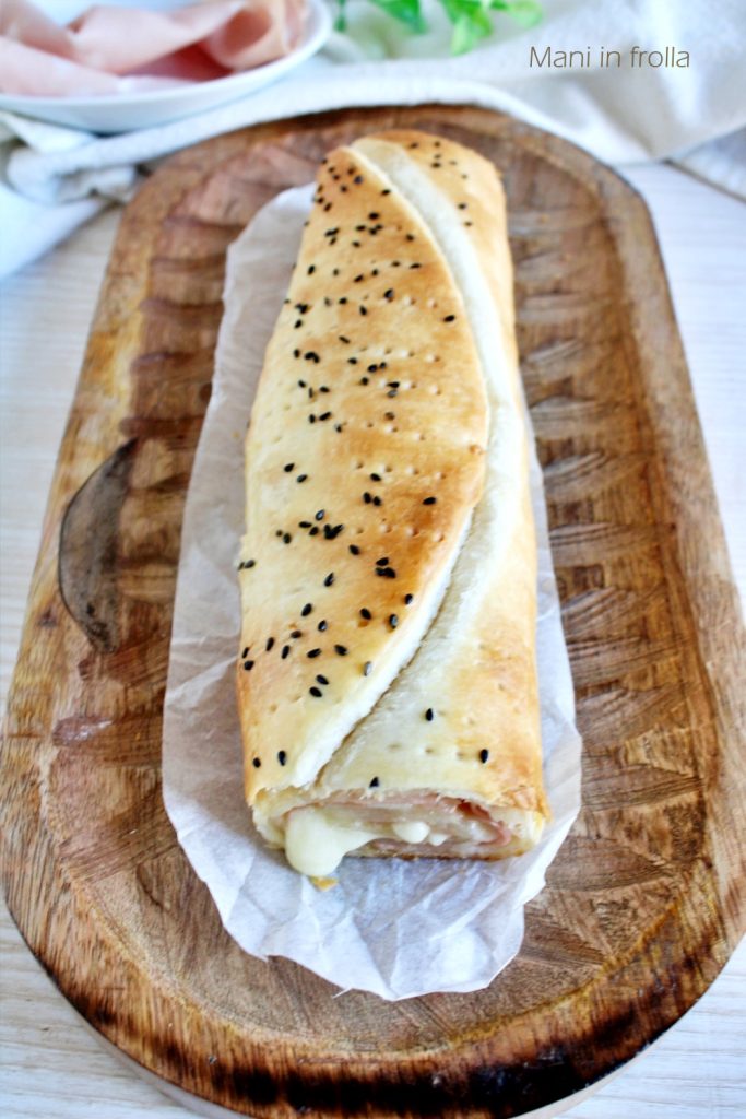 Puff Pastry Roll with Mortadella and Scamorza