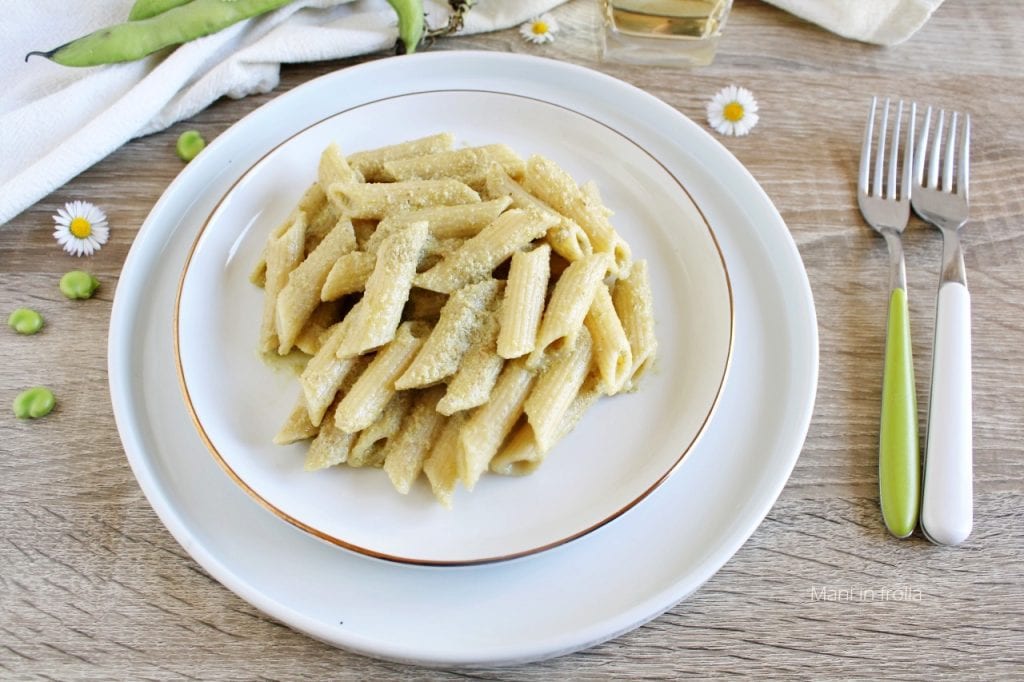 Pasta with Fava Bean Pesto