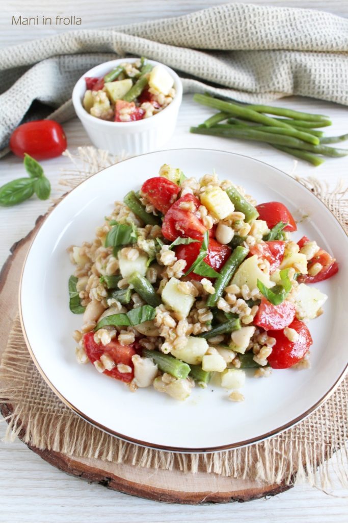 Farro Salad with Vegetables and Pesto