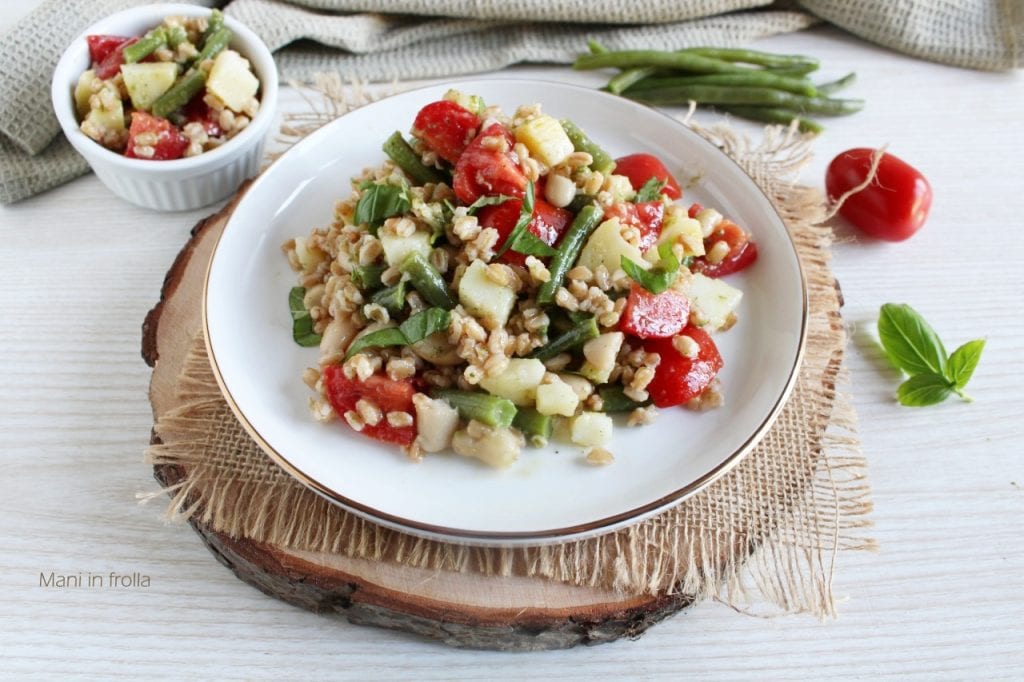 Farro Salad with Vegetables and Pesto