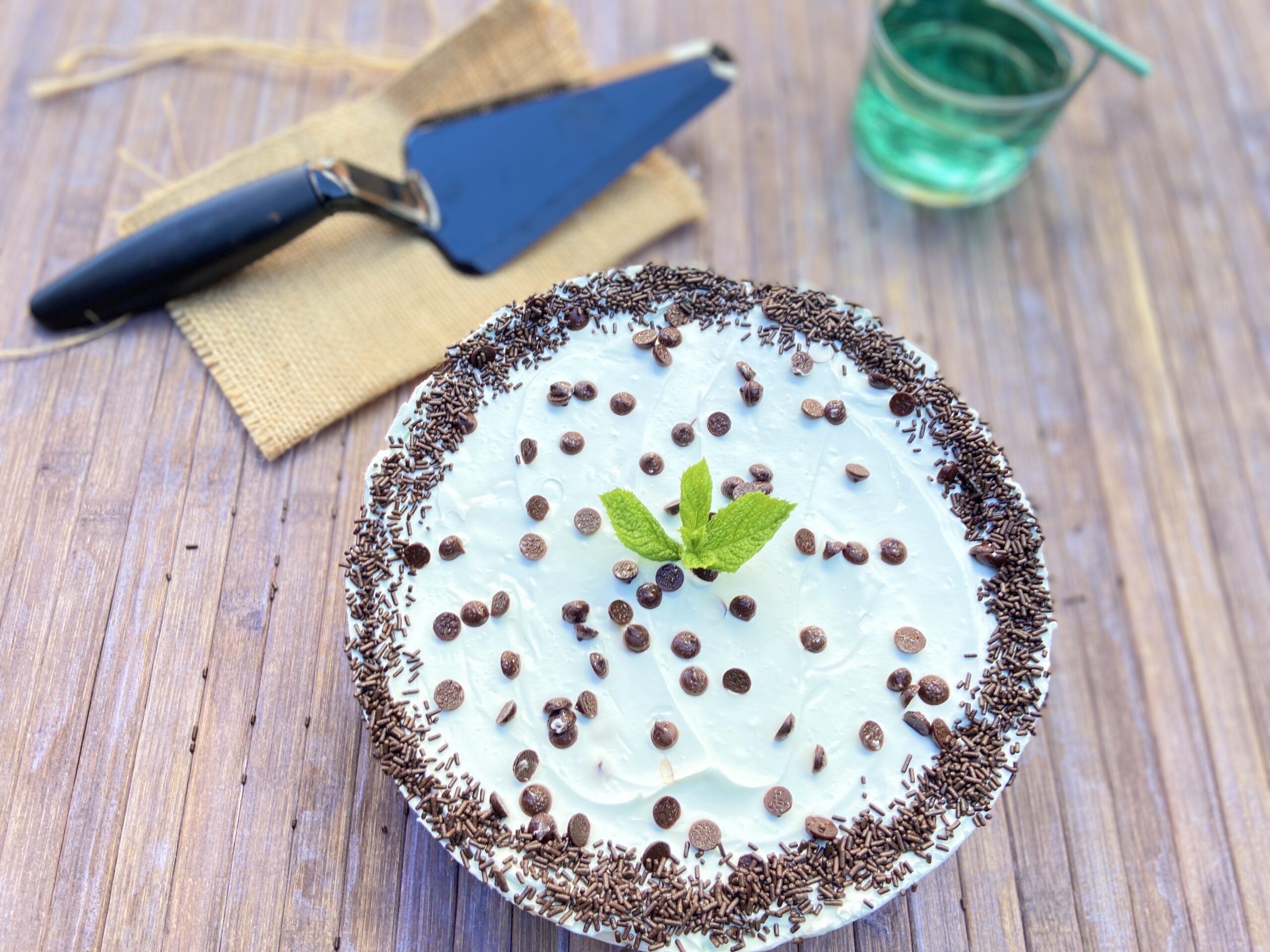 Mint and Chocolate Cheesecake with the Bimby