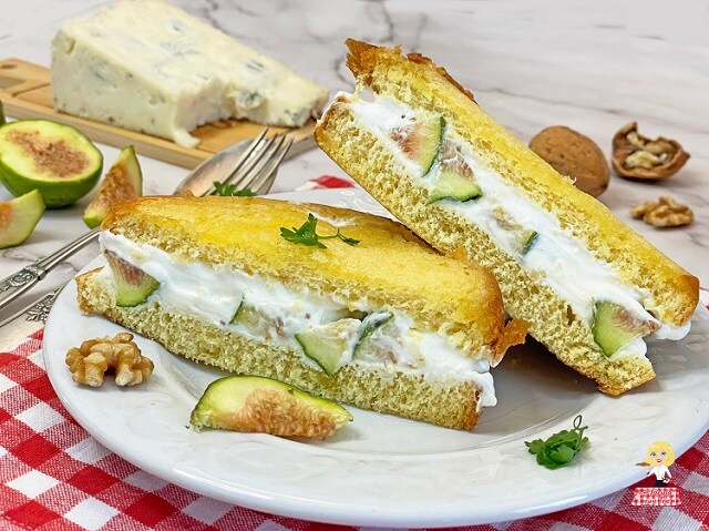 Recipe SANDWICH Gorgonzola Figs and Walnuts