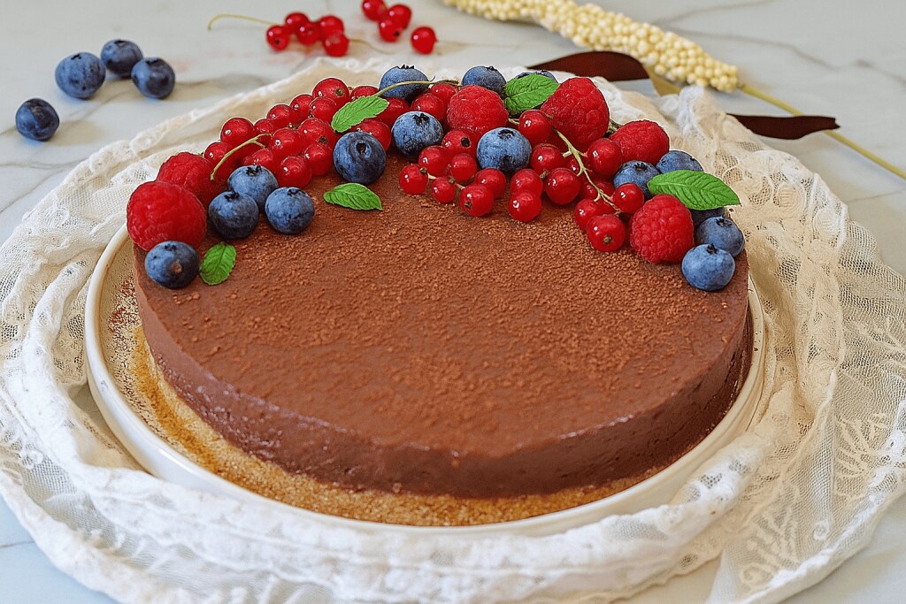 No-Bake and Easier to Make Than You Think! Chocolate Mousse Cake with Amaretti