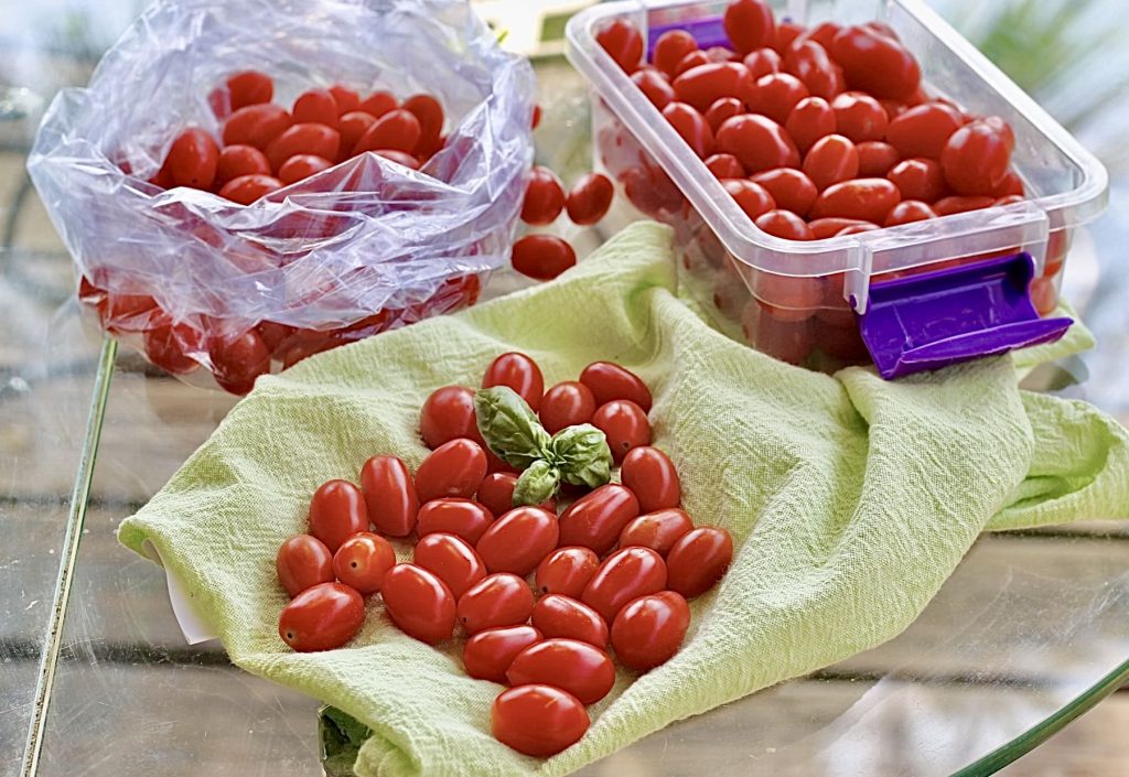 Freezing Fresh Cherry Tomatoes, Tips and Benefits.