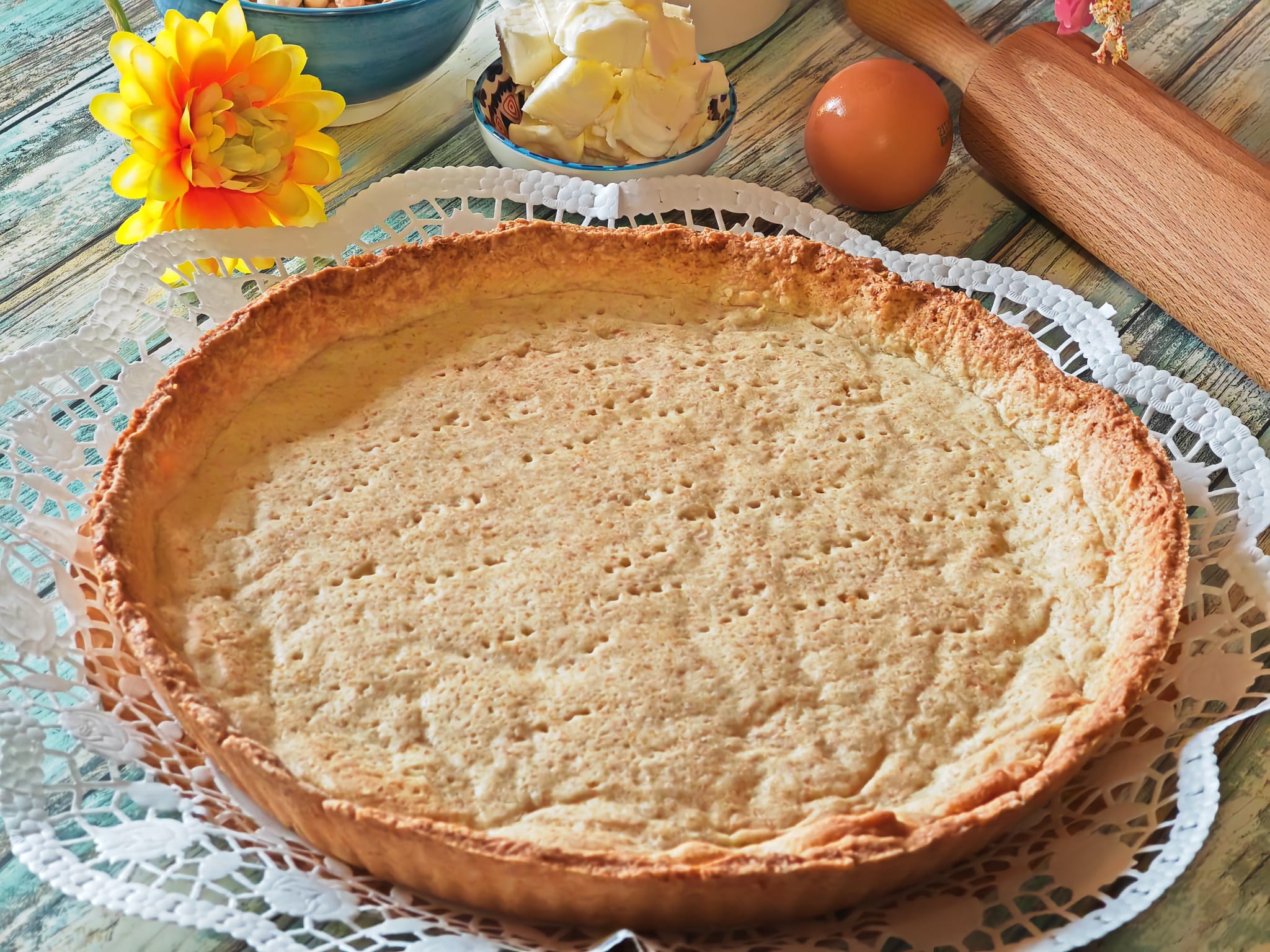 Shortcrust Pastry Shell with Blind Baking