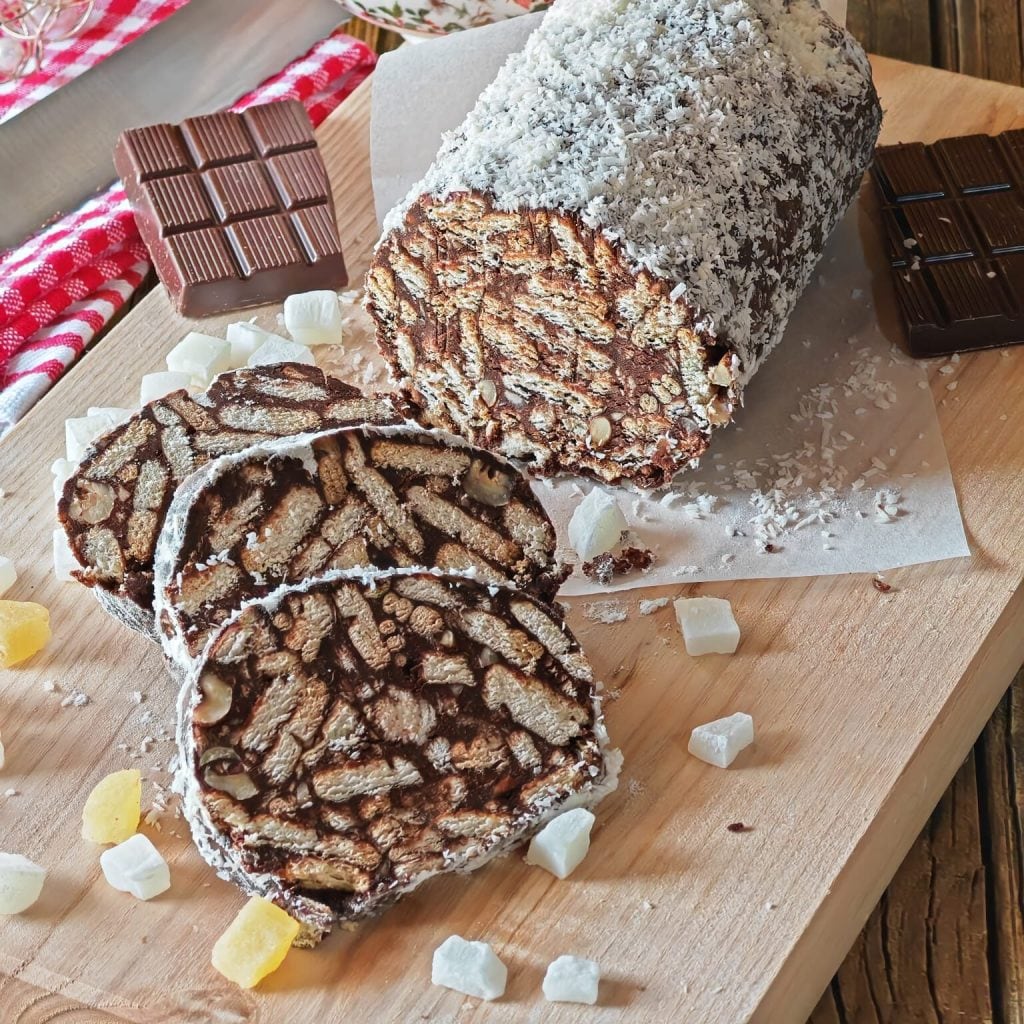 Chocolate and Coconut Salami