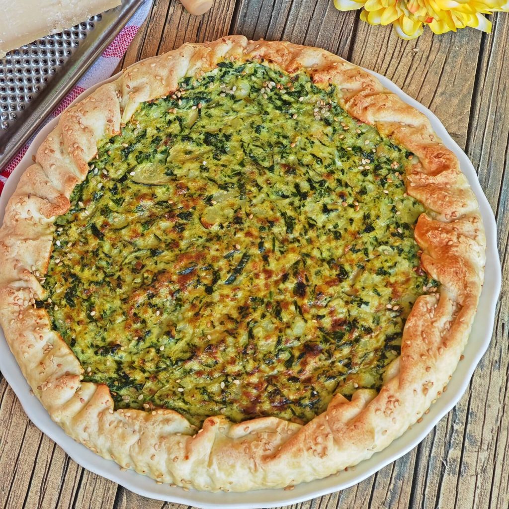 Savory Pie with Spinach and Potatoes