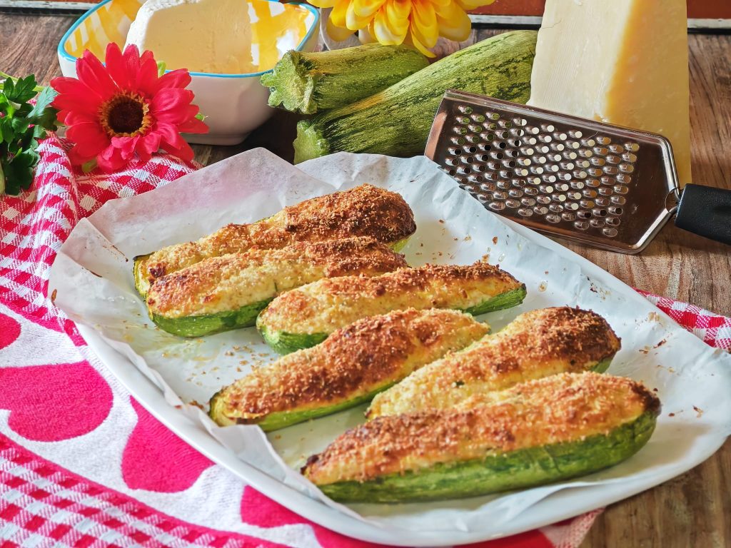 Stuffed Zucchini in Air Fryer