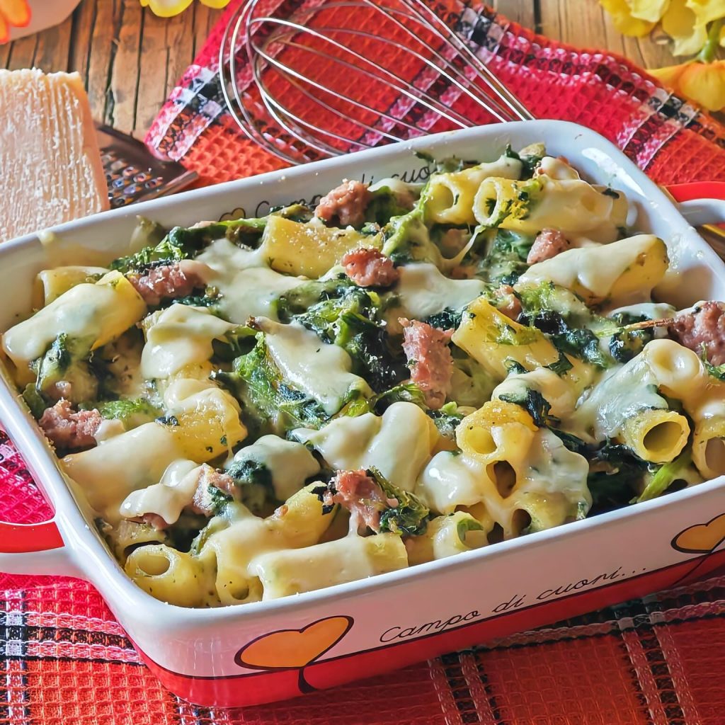 Baked Pasta with Broccoli Rabe and Sausage