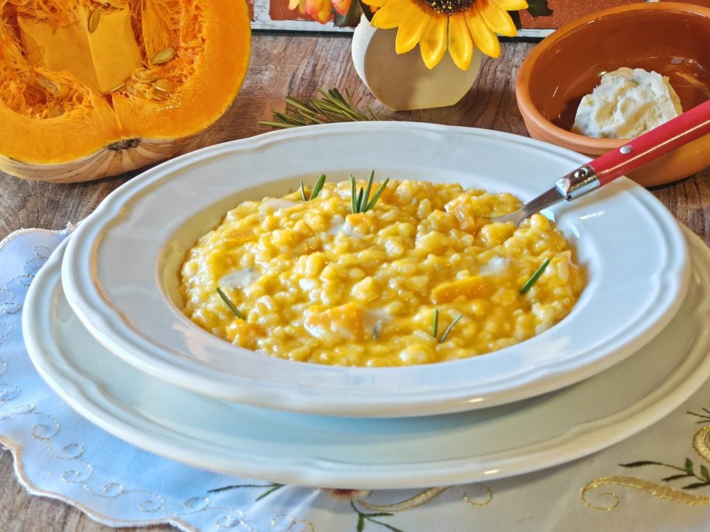 Pumpkin and Gorgonzola Risotto