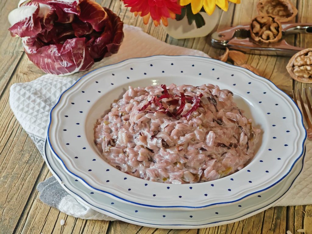 Red Radicchio and Taleggio Risotto