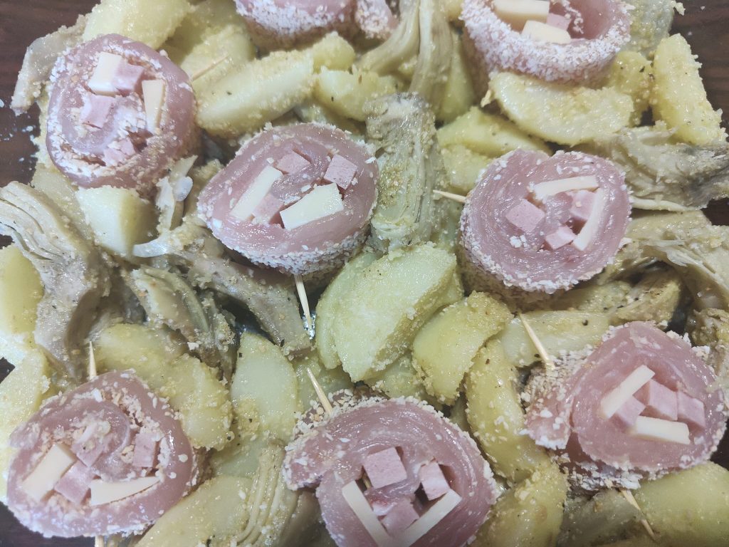 Chicken Rolls with Potatoes