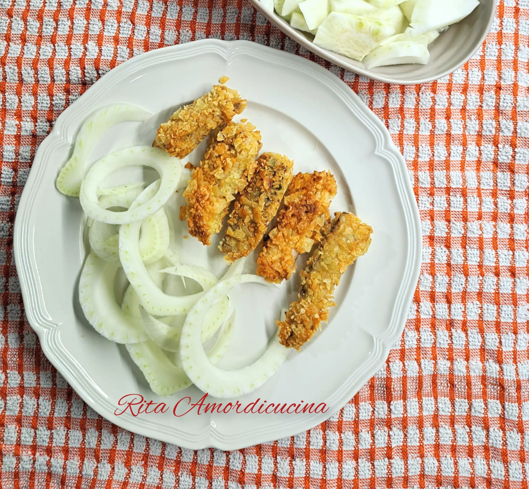 Blue Fish with Crispy Chips