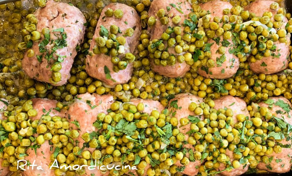 Meatballs and Peas