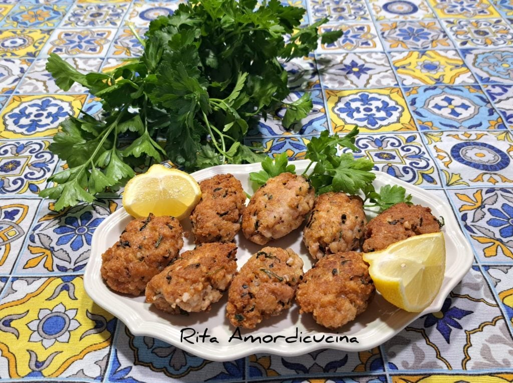 Giant Squid or Calamari Meatballs