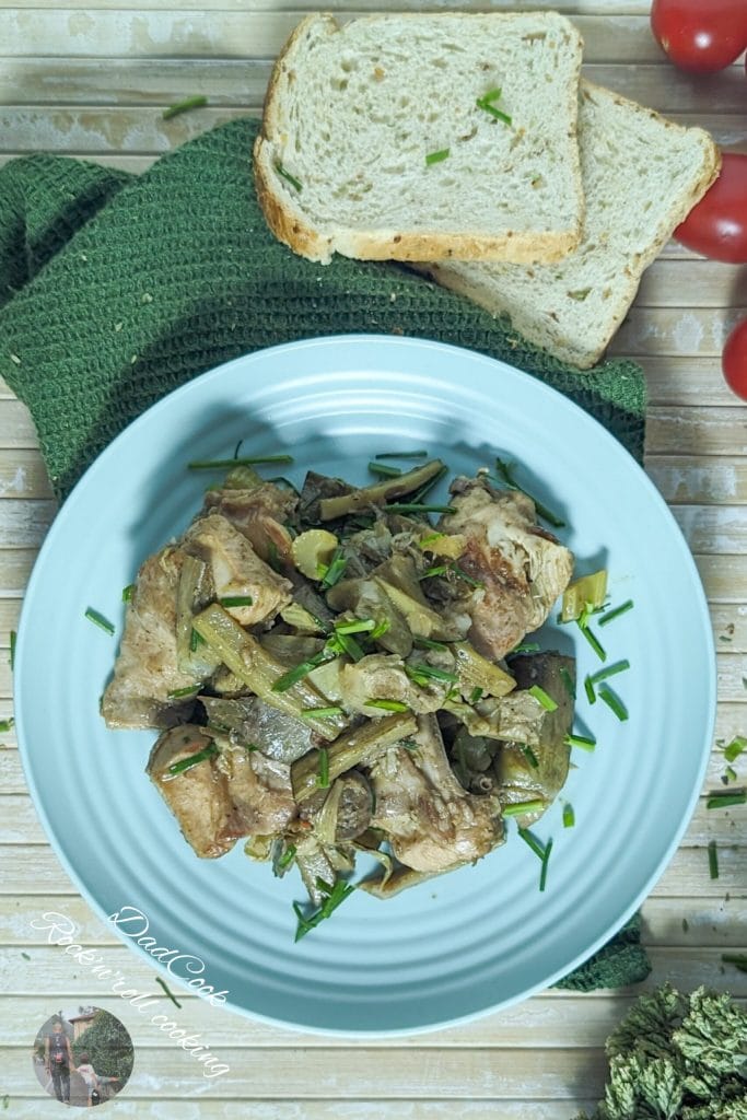 Pan-Roasted Rabbit with Artichokes