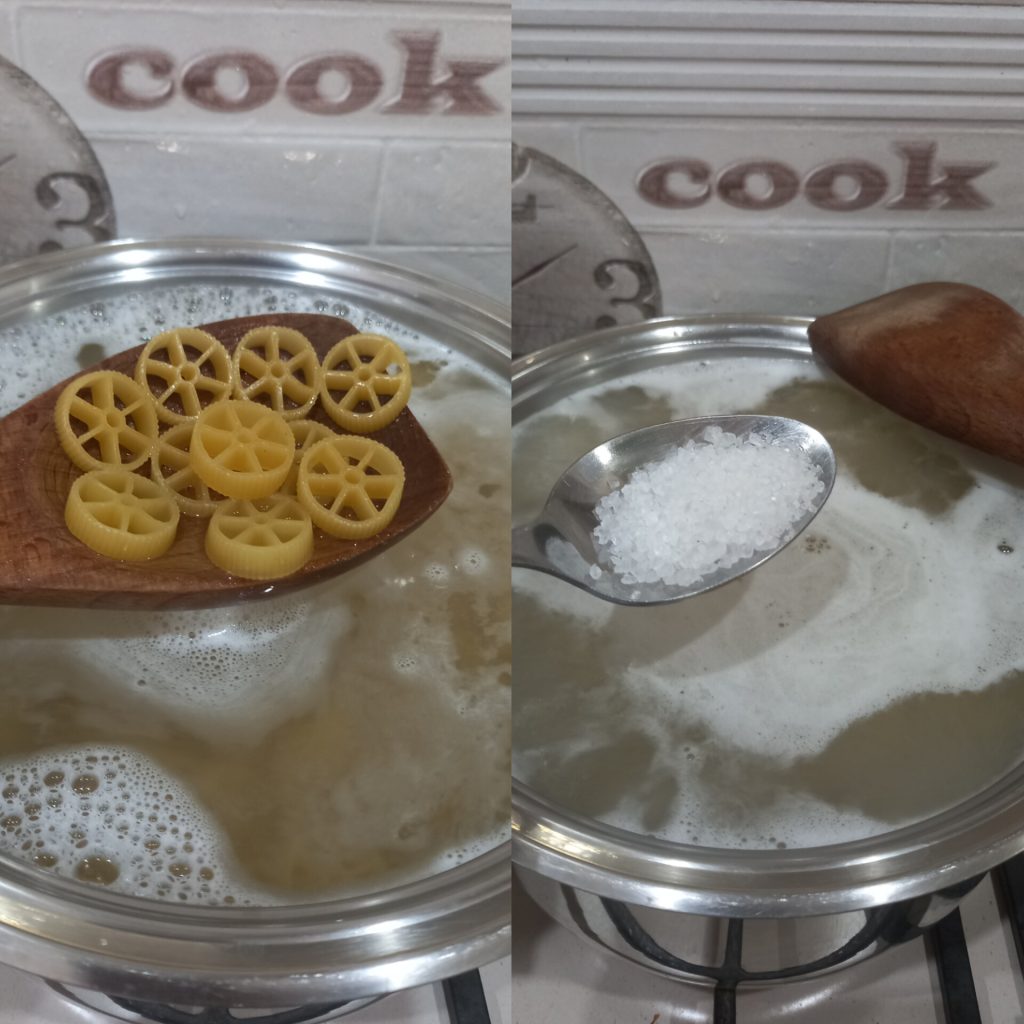 Pasta wheels salad