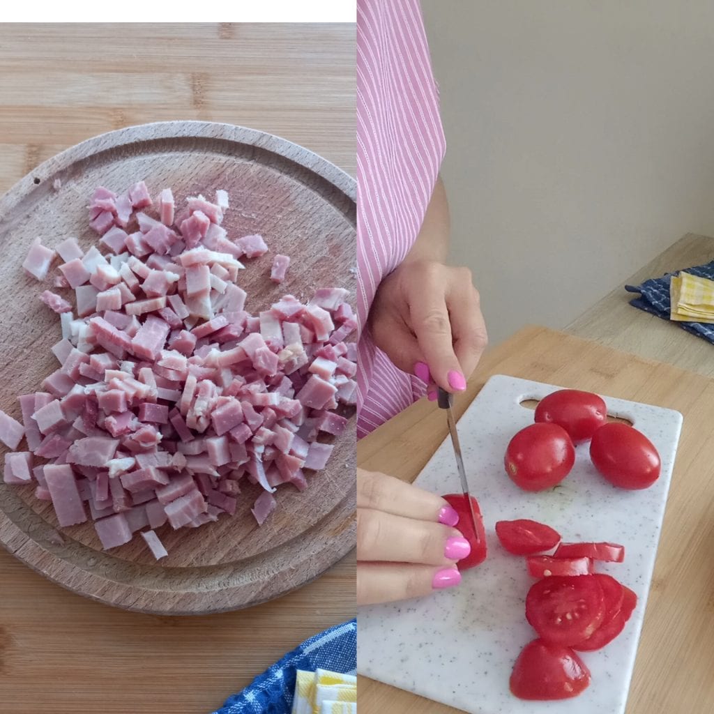 Pasta wheels salad