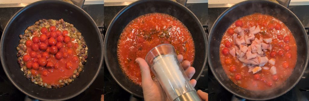 Calamarata with swordfish ready in 20 minutes