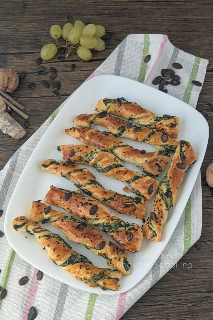 Puff Pastry Breadsticks with Creamy Filling