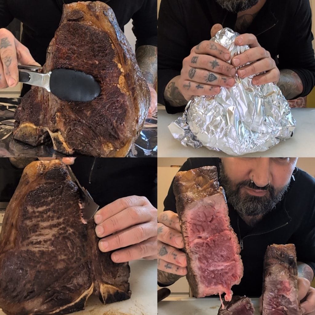 Florentine Steak (T-bone) from Bavarian Simmental: Perfect Stove-top Cooking!