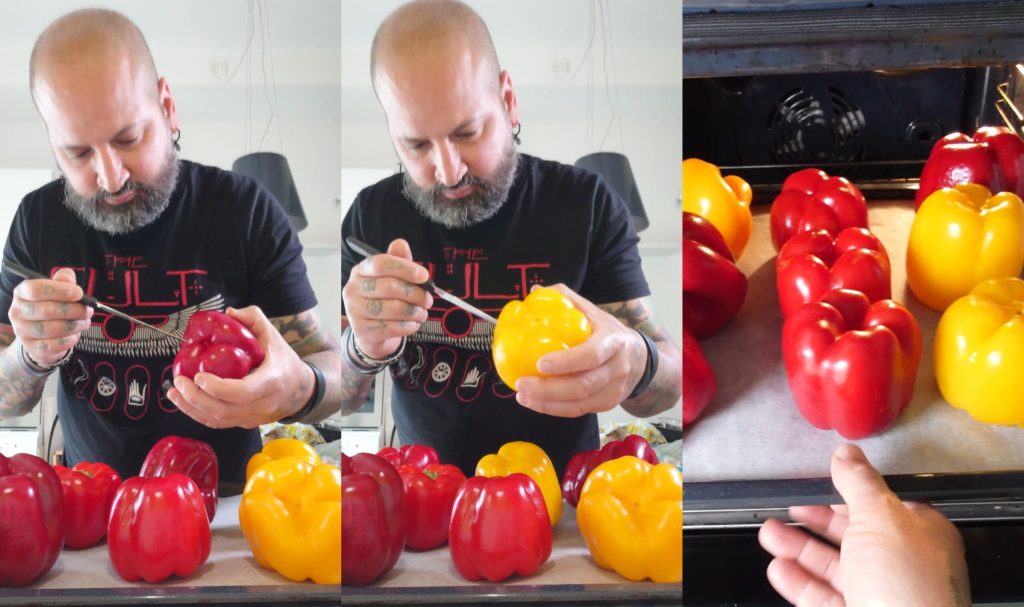 Roasted Peeled Peppers: A Hit! Perfect Peeling Trick