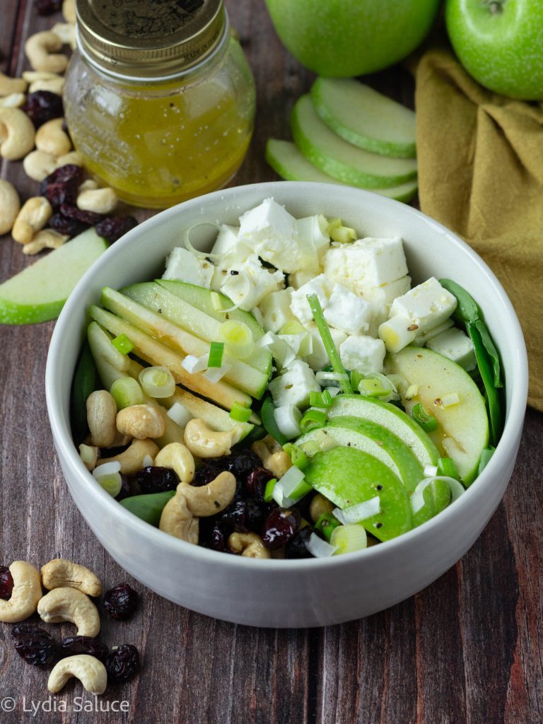 apple and greek feta salad