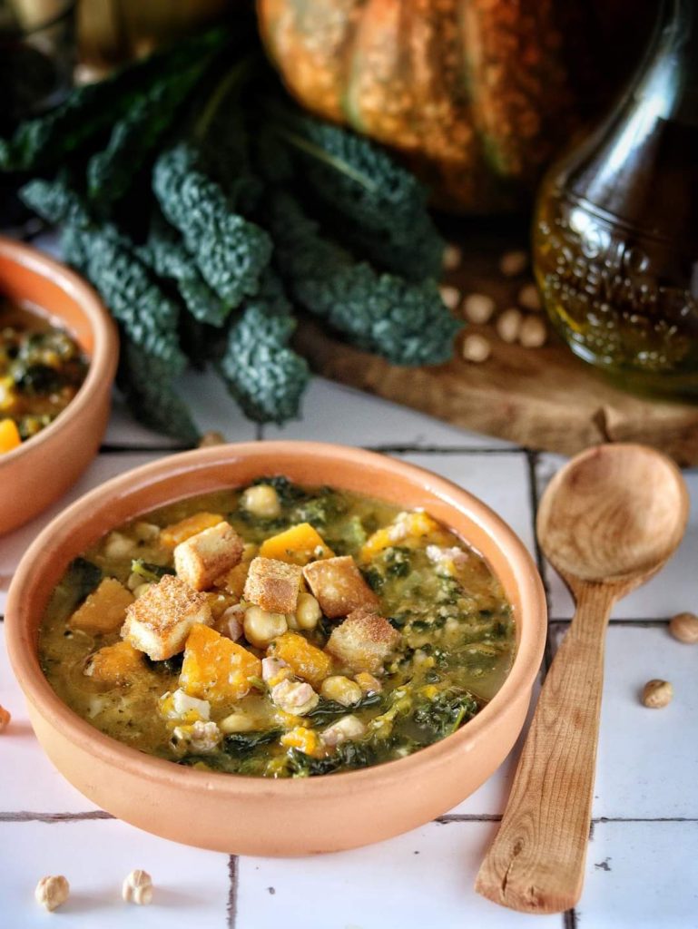 Kale, Pumpkin, and Chickpea Soup