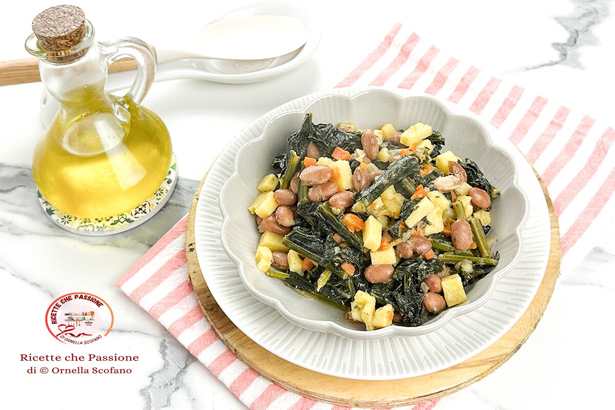 Kale Soup with Polenta and Beans