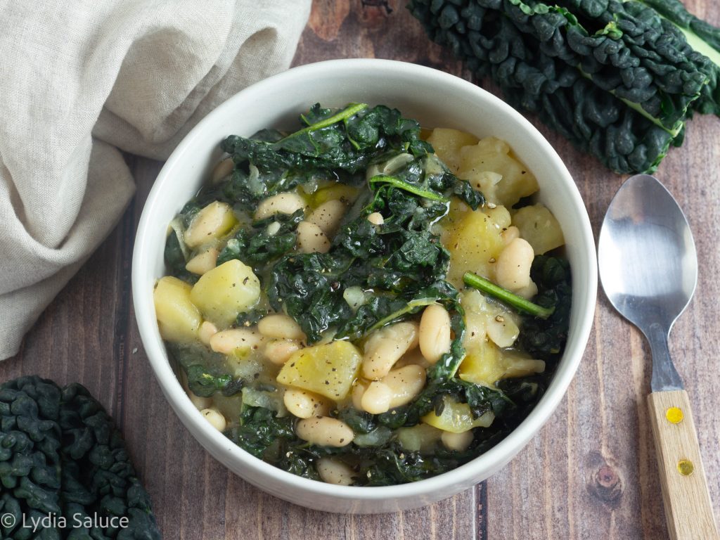 Kale and Bean Soup in Slow Cooker