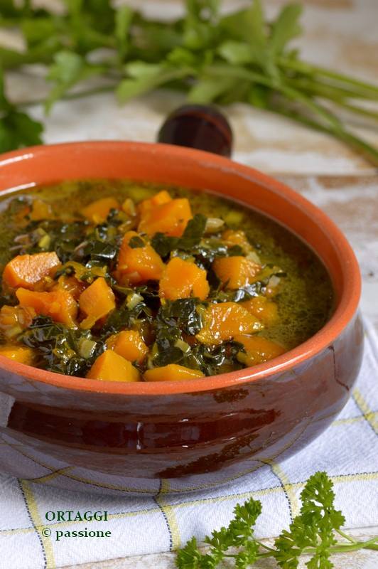 Kale and Pumpkin Soup, Winter Recipe