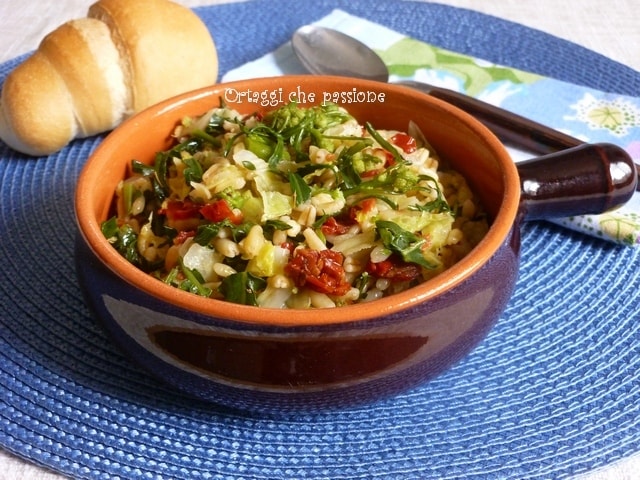 Khorasan Kamut grain with vegetables