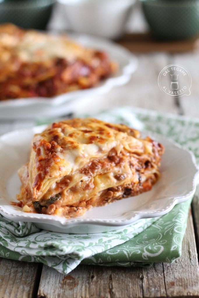 Lasagna cooked in the instant pot