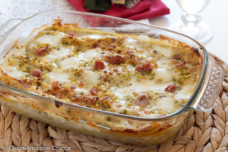 Lasagna with Pistachio Pesto
