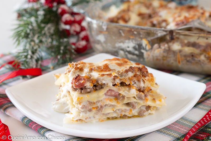 Lasagna with White Sauce