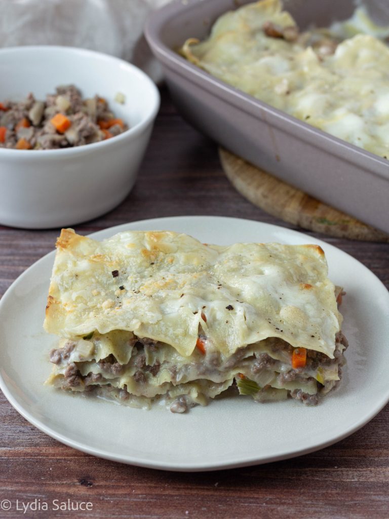 Lasagna with white ragù