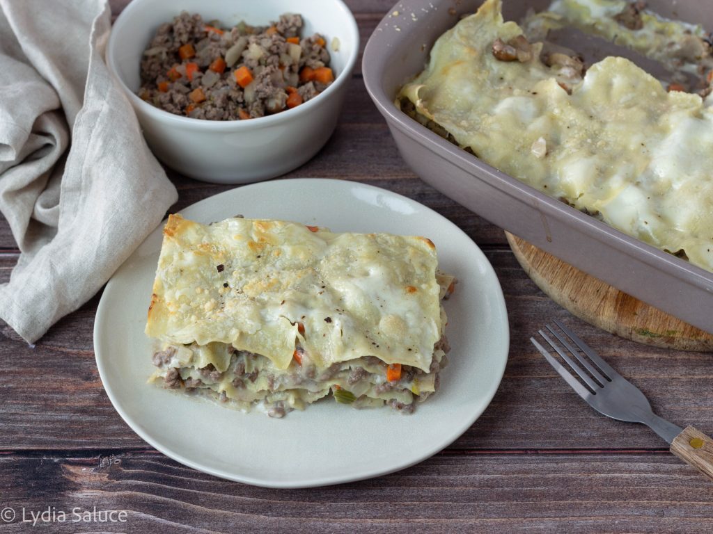 Lasagna with white ragù