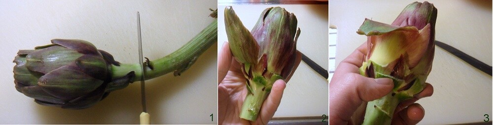how to clean artichokes for making lasagna
