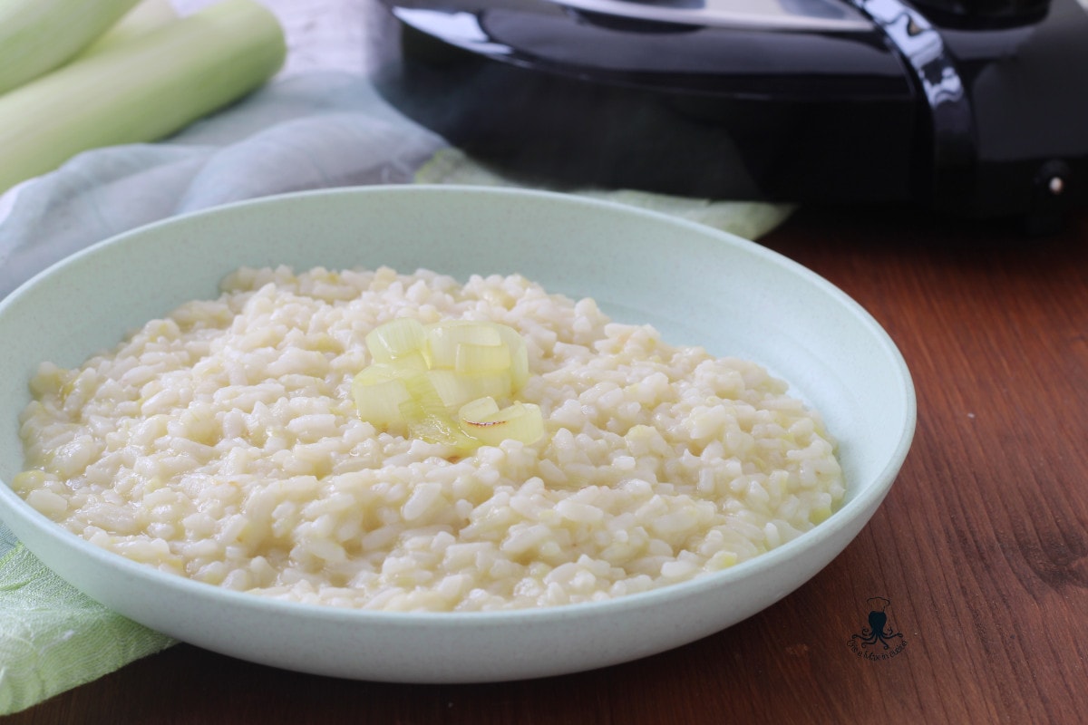 Leek Risotto with the Multicooker