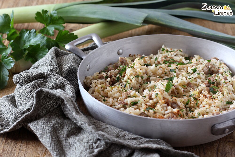 Leek and Sausage Risotto