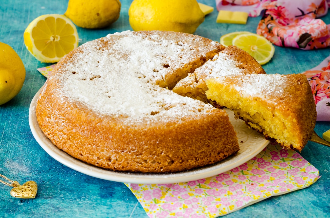 Lemon Caprese Cake, gluten-free and butter-free, delicious!