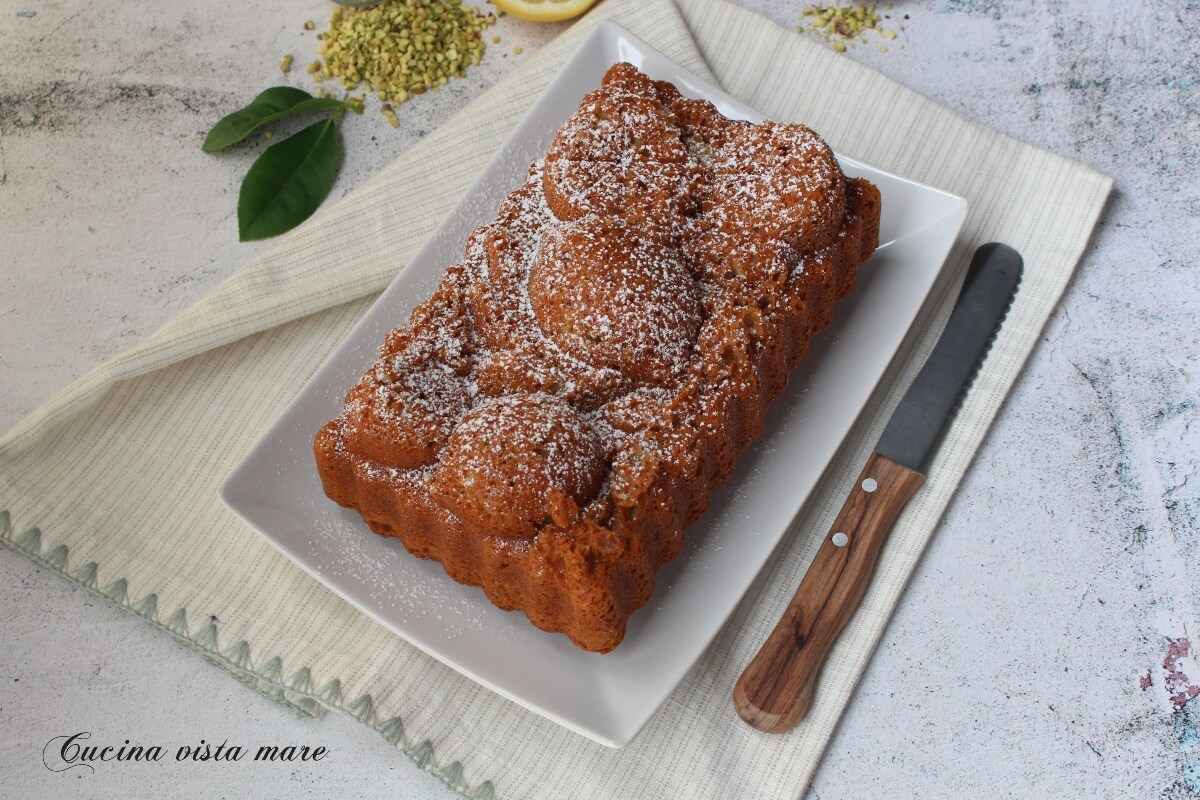 Lemon and Pistachio Pound Cake
