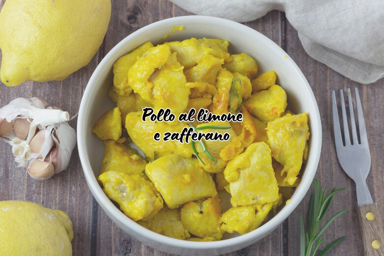 Lemon and Saffron Chicken, Light and Tasty Main Course