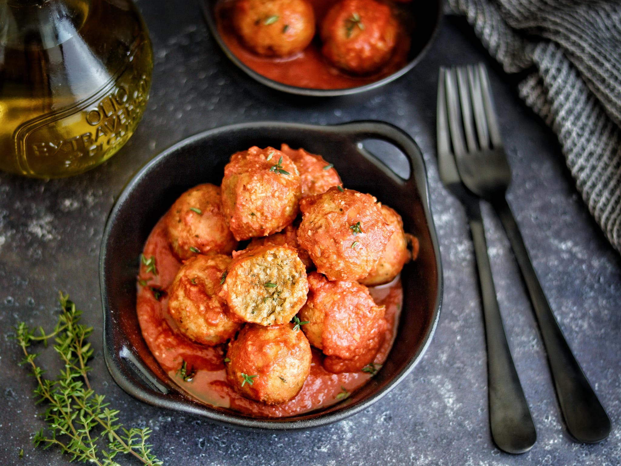 Lentil Meatballs in Tomato Sauce