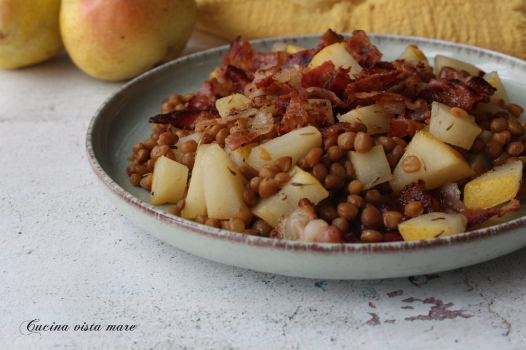 Lentil and Pear Salad Sea View Kitchen