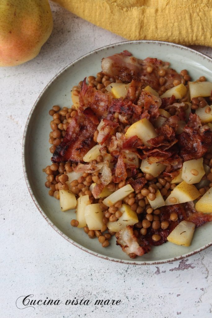 Lentil and Pear Salad Sea View Kitchen