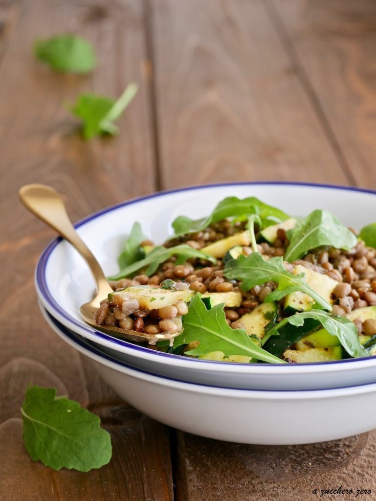 Lentil and Zucchini Salad with Arugula
