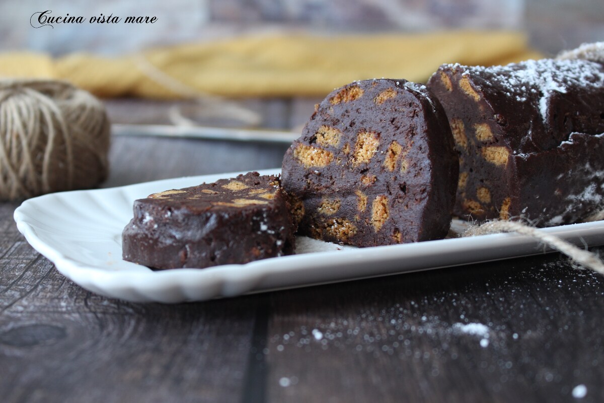 Light Chocolate Salami with Speculoos